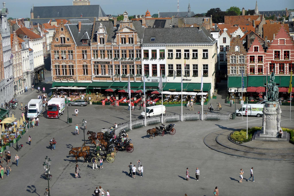 Bruges Market Square from Belfry 1