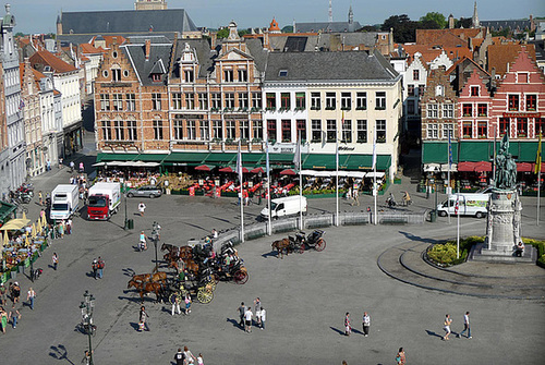 Bruges Market Square from Belfry 1