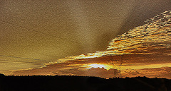 pylone sous couchant