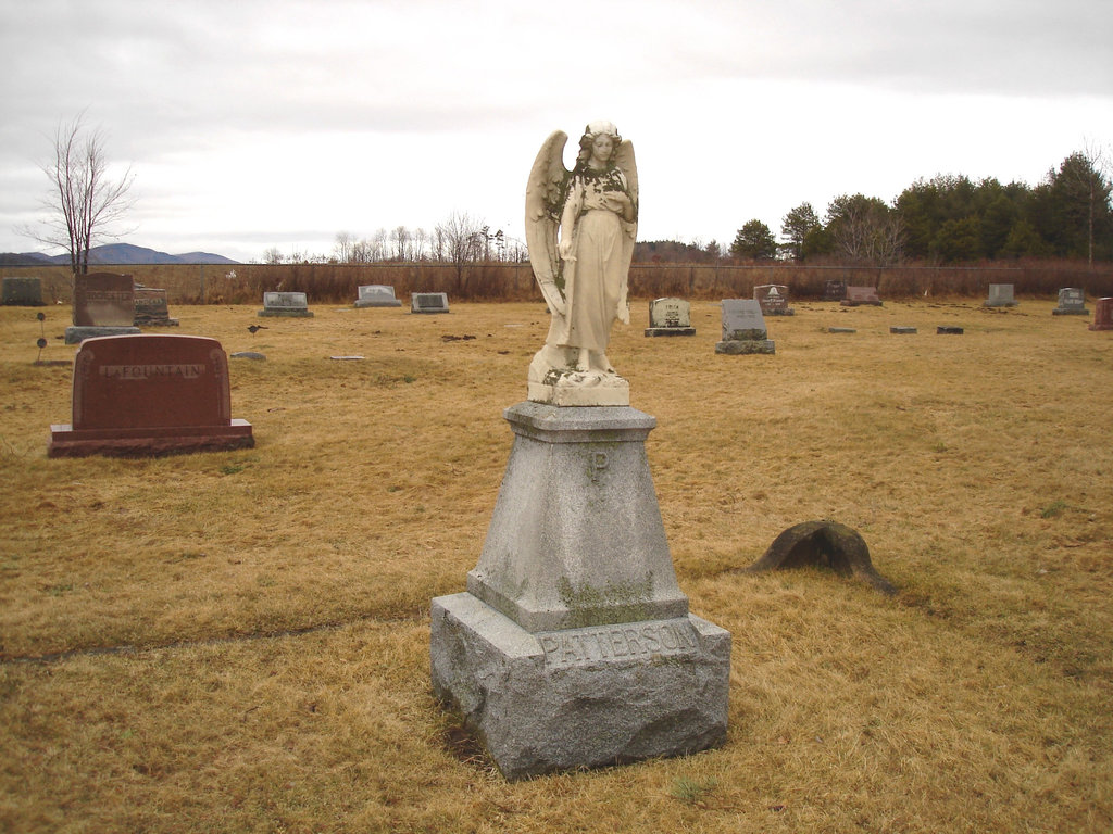 Mountain view cemetery. Saranac lake area.  NY. USA . March 29th 2009