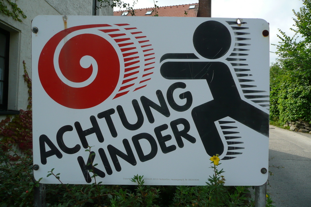 schönes Schild