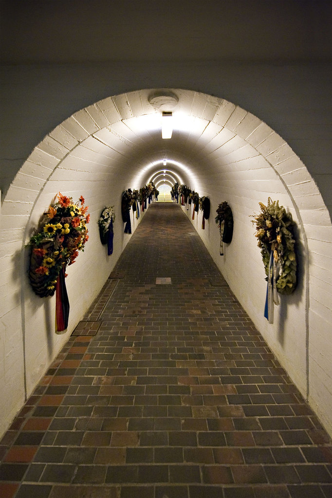 ... on the opposite side again through a hallway...