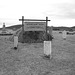Mountain view cemetery. Saranac lake area.  NY. USA . March 29th 2009- B & W