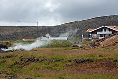 Hot springs near Reykjavik