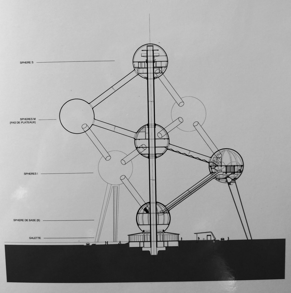 Brussels Atomium Schematic 1