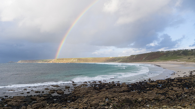 Rainbow over Whitesand Bay