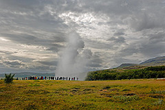 The Geysir in full eruption