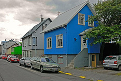 A colored home in Reykjavik
