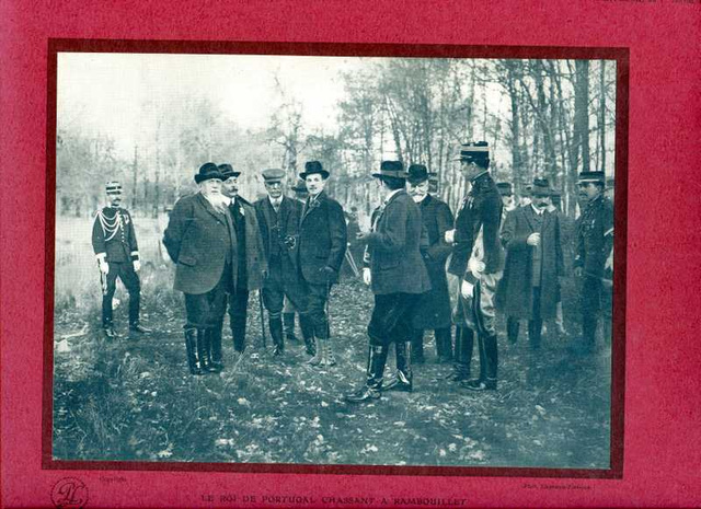 le roi du Portugal chassant à Rambouillet 1910