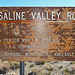 Saline Valley Road Sign (1669)