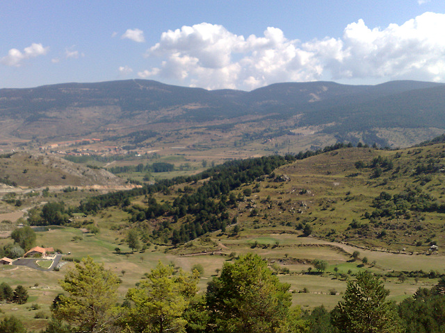 Panorámica de la Vega, Alcalá de la Selva (Teruel).