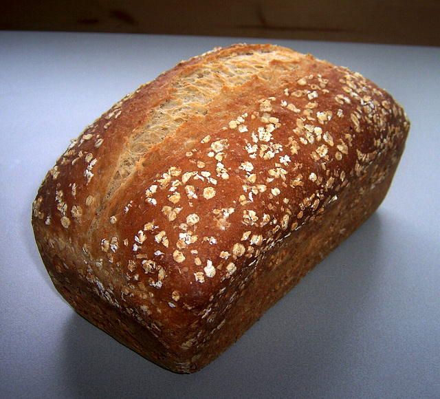 No-Knead Easy Oat Bread