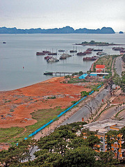 View to the Hong Gai Port