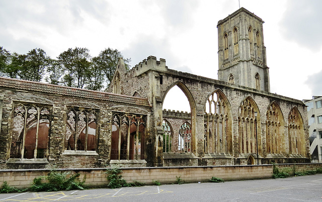 temple church ruin, bristol