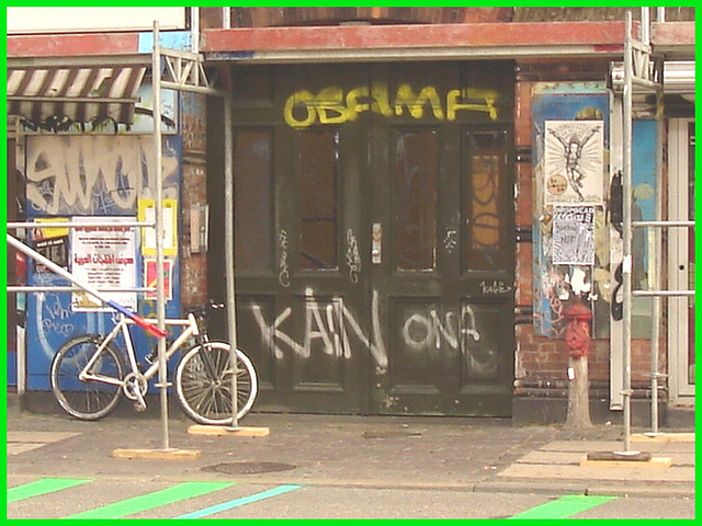 OBAMA - Graffitis - Une couleur politique de Copenhague- A colourful politic point of view-  20 Octobre 2008.