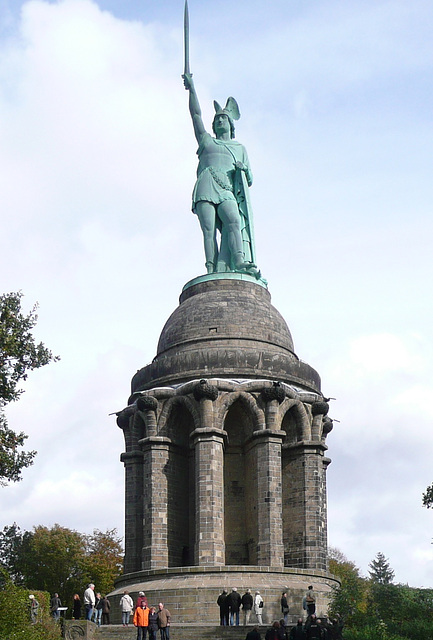 Das Hermannsdenkmal bei Detmold im Lipperland