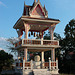 The bell tower and the drum in Phra That Satcha