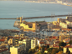 l'entrée du vieux port de Marseille