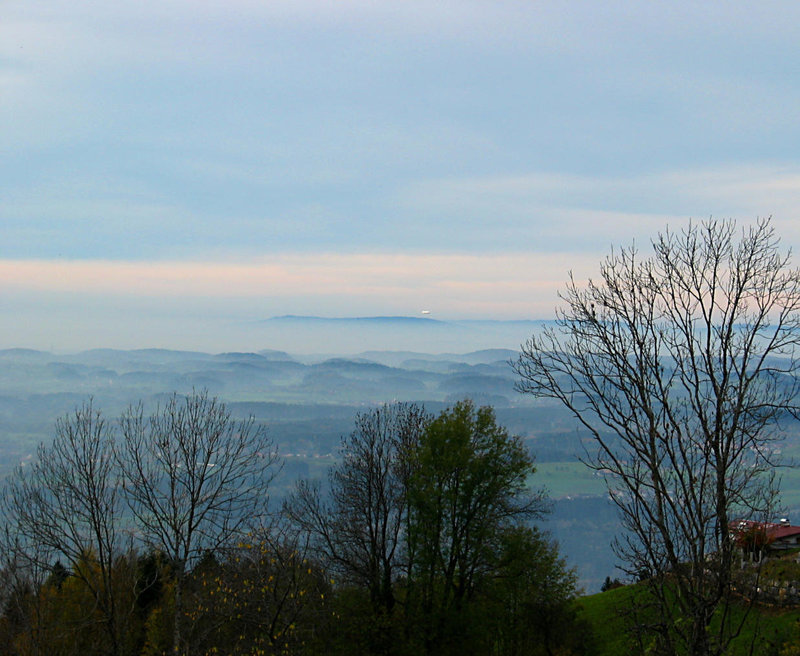 Blick vom Pfänder auf das Vorallgäu und Oberschwaben