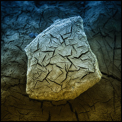 simple dry earth on stone