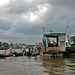 Cái Răng floating market on the Hậu Giang river