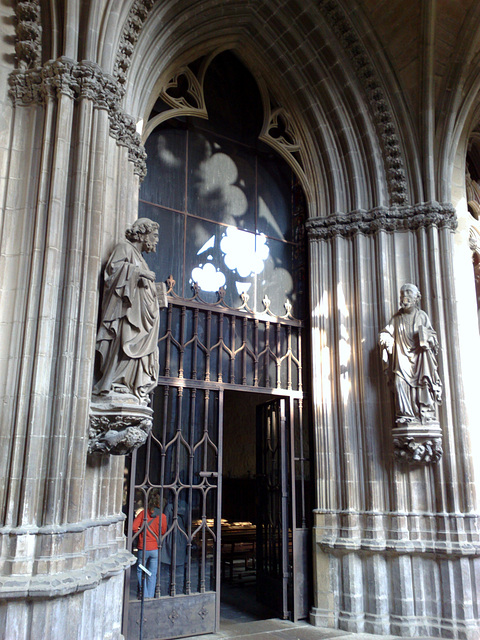 Catedral de Pamplona: Puerta de la Capilla Barbazana.