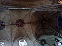 Catedral de Pamplona: Bóveda del crucero central.