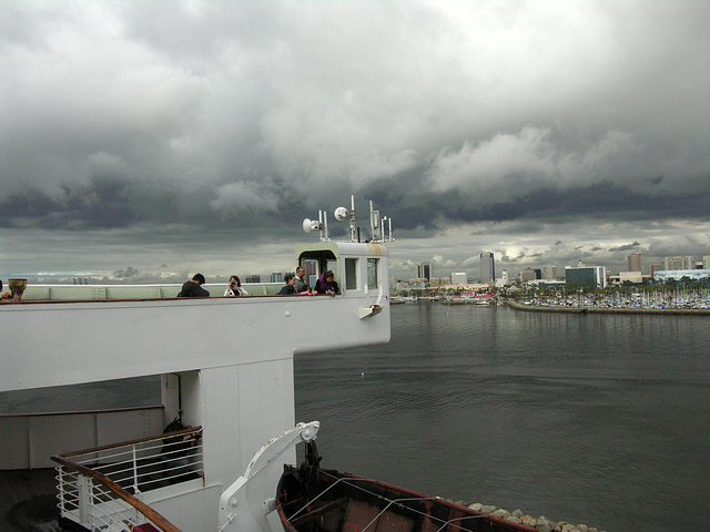 Queen Mary View Of Long Beach (8232)