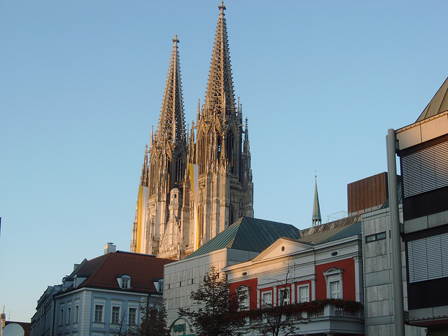 Blick zu den Domtürmen