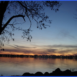 Coucher de soleil / Sunset - Venise en Québec, Québec - CANADA-  2 novembre 2008.
