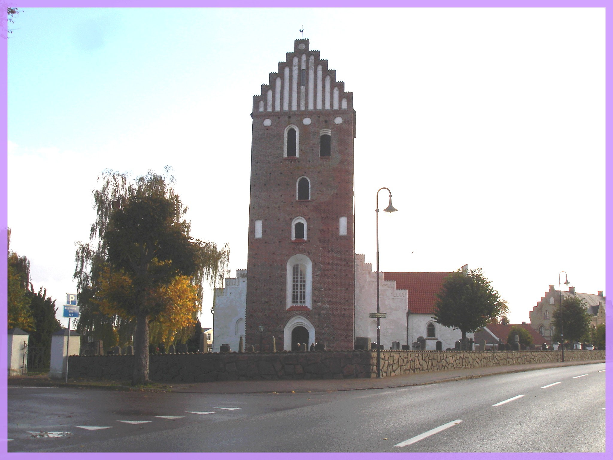 Église et cimetière de Båstad  / SWEDEN - 23 octobre 2008