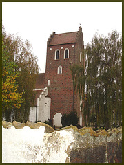 Église et cimetière / Church and cemetery - Båstad  - Suède /  Sweden. 21 octobre 2008.