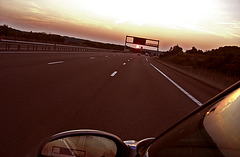 coucher d'autoroute