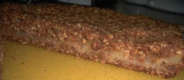 Op herhaling: Appel-havermoutplaatkoek, Pomme-avoine-gateau au plat