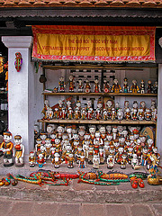 Water puppets as souvenirs