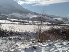 Nieve en el valle.