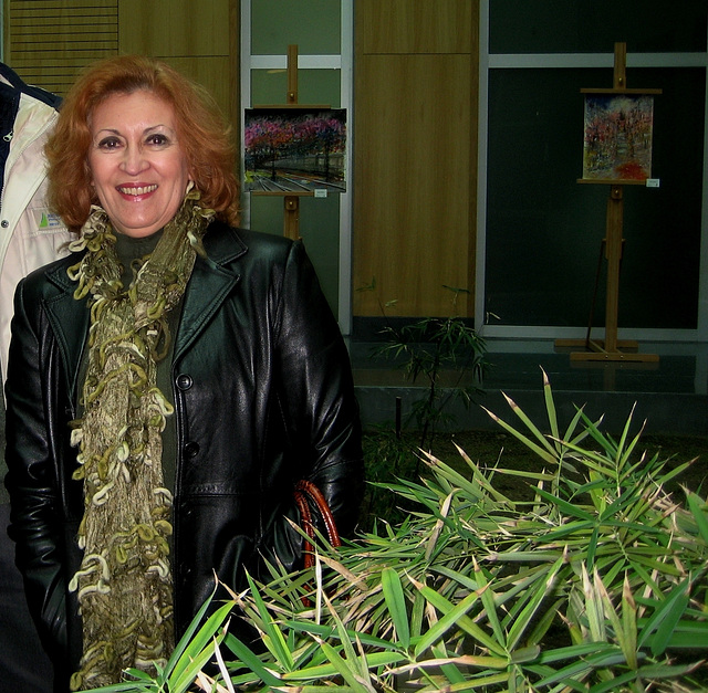 Maria da Nazaré, at the Carlos Alexandre Painting Exhibition