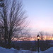 Monastic sunrise / Lever de soleil monastique - 7 février 2009-  Abbaye de St-Benoit-du Lac.  Québec. Canada .  Février 2009