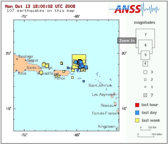 Virgin Island quakes