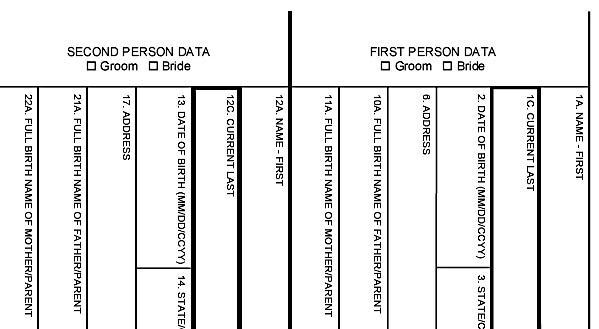 California Marriage License Change