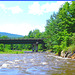 Pont et rivière -  Bridge and river -Vermont- USA
