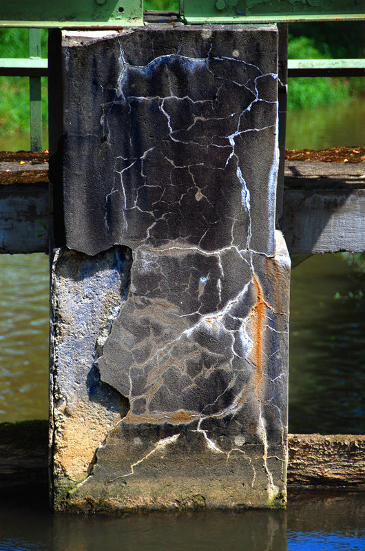 Old concrete pier at a power plant - 2