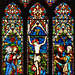 margaret roding church, essex: lavers and barraud c19 glass 1861