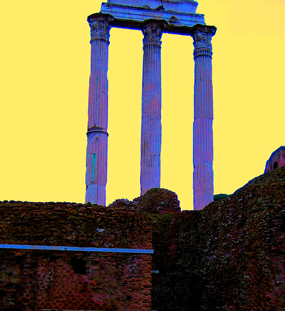 Rome, Roman Forum, Vespasien temple