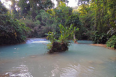 Natural pool at the waterfall