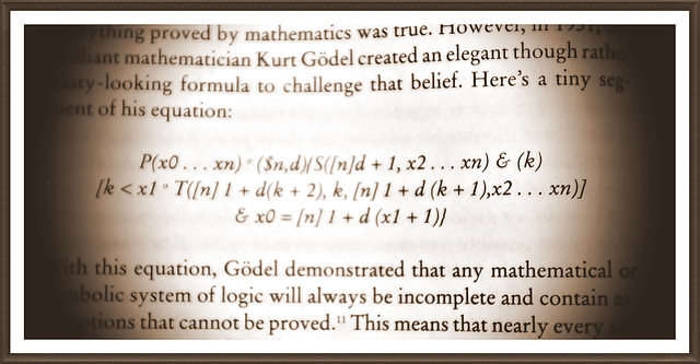 Kurt Godel's equation