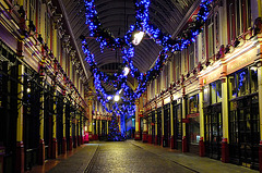 London Leadenhall Market Christmas Decorations Dec 12