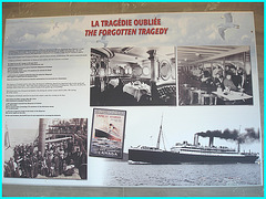 Express of Ireland - La tragédie oubliée- The forgotten tragedy - Musée de Pointe-au-Père, Québec. CANADA.  23 juillet 2005.