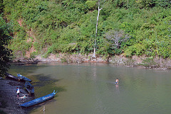 At the Nam Ming river