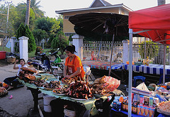 Evening market in Luang Prabang